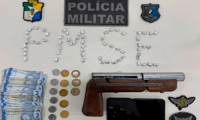 Getam prende suspeito de tráfico e apreende arma caseira em Aracaju