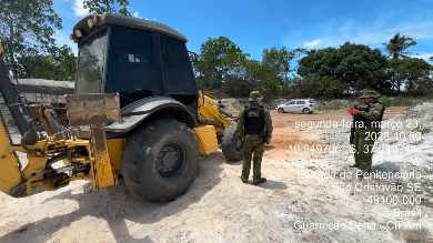 Homens são presos por extração ilegal de areia em São Cristóvão